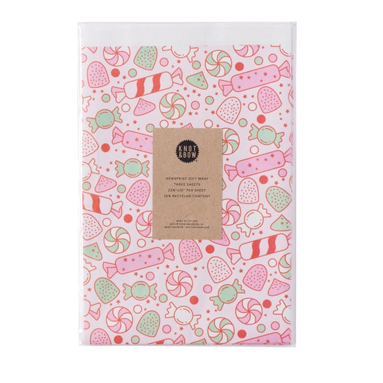 Holiday sweets wrapping paper (3 sheets)