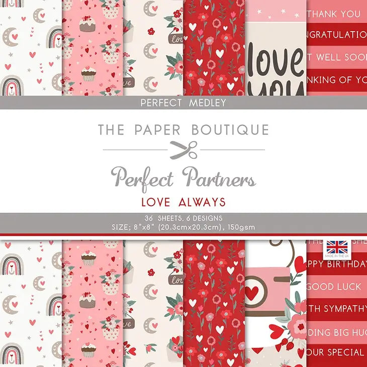 The Paper Boutique - Perfect Partners Love Always perfect medley 8x8
