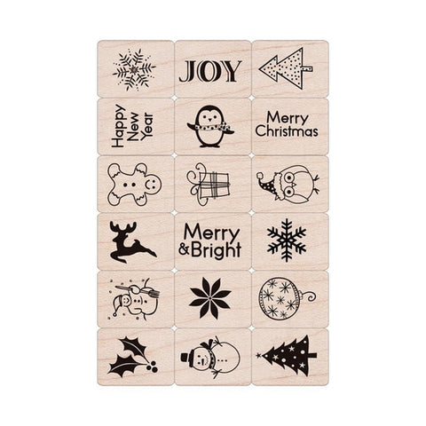 Merry Christmas Ink 'n stamp stamp set