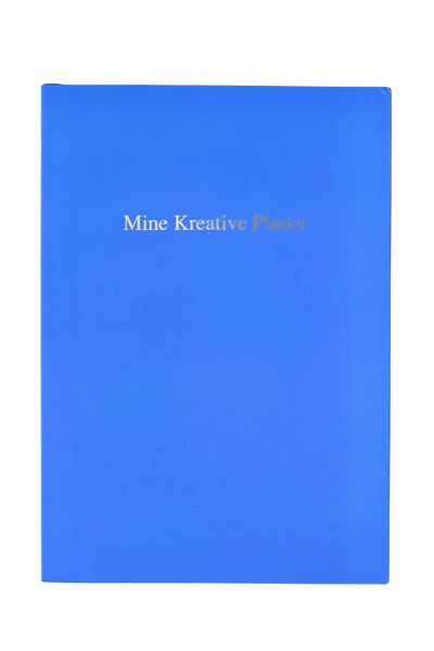 Notebook A5 "My Creative Plans" - blue