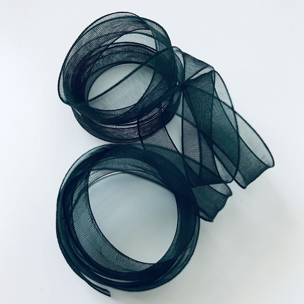 Organza bånd - Hunter 1 m