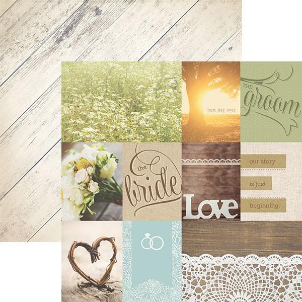 Wedding Day Tags 12x12 double sided paper 