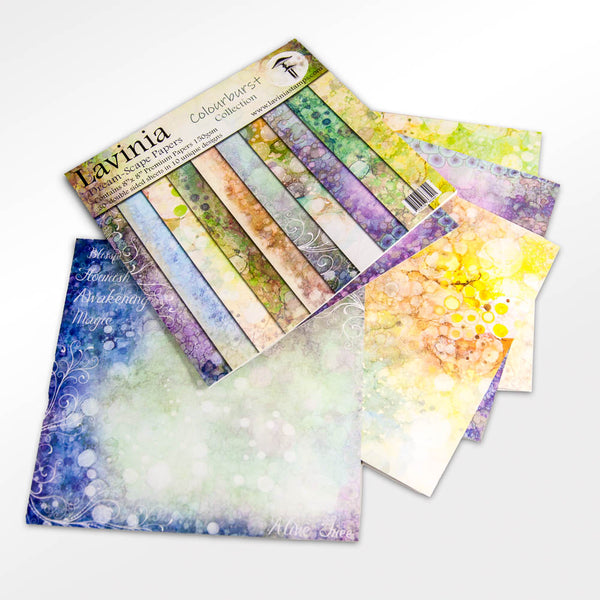 Dreamscape Papers - The Colourburst Collection papirpakke 8x8