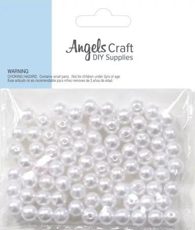 Beads - Bright White 7 mm
