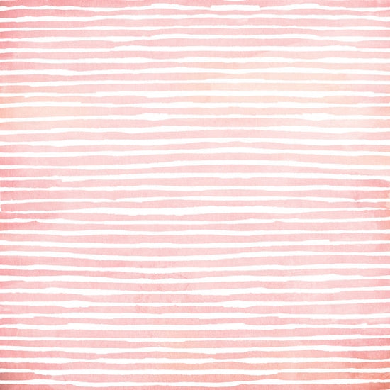 Pink Watercolor plaid/stripes 12x12 dobbeltsidig mønsterpapir