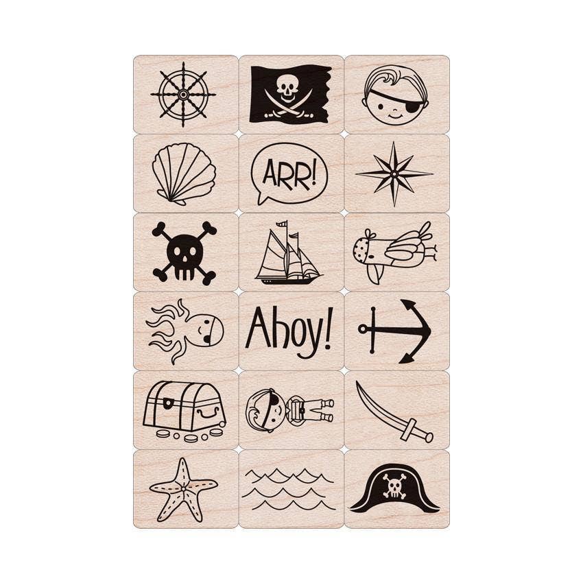 Pirate Ink 'n stamp stamp set
