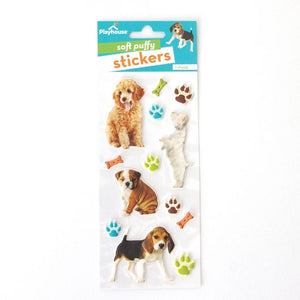 Puppies puffy stickers