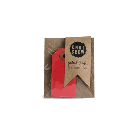 Pakkelapper (pakke med 10 stk) - rød