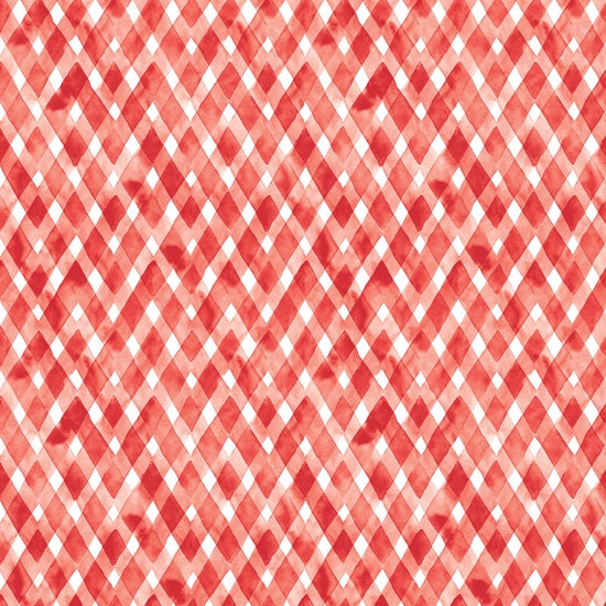 Red Watercolor plaid/stripes 12x12 dobbeltsidig mønsterpapir
