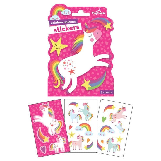 Rainbow unicorn stickers